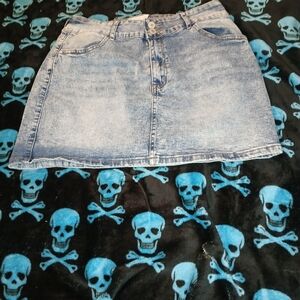 Classic Blue Denim Mini Skirt